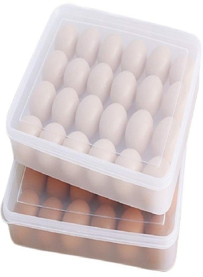 Naivete Refrigerator Egg Storage Box 24 Eggs Holder Food Container Plastic Organizer - Image 3